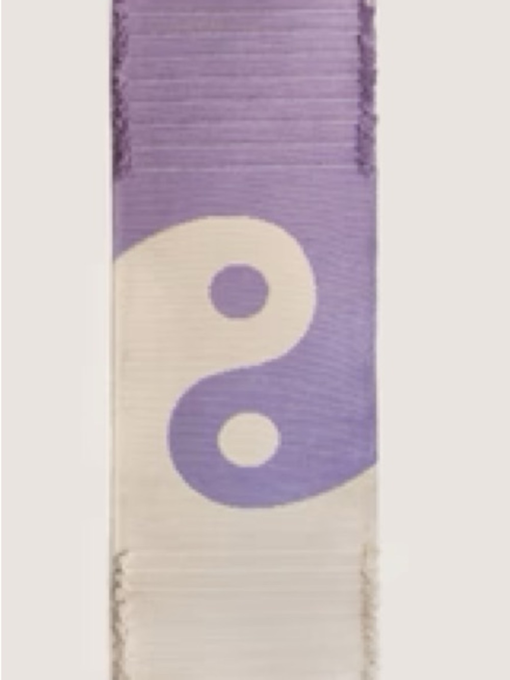 Purple and Cream Yin Yang Webbing Strap